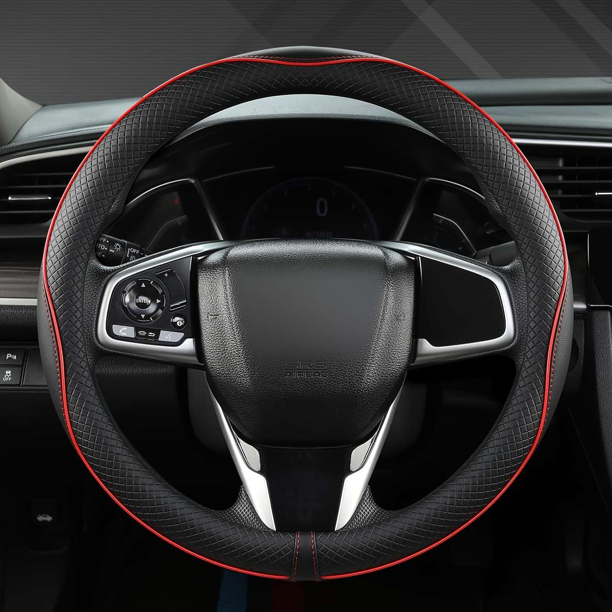 Car Steering Wheel Cover Black
