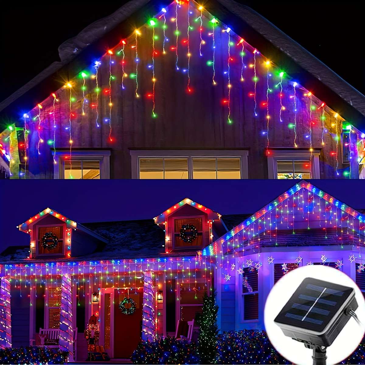 96Led Led Icicle String Lights Solar