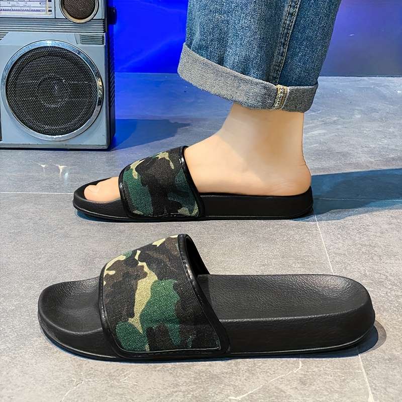 Men Slippers Summer Style Army Green Size Uk 10.5