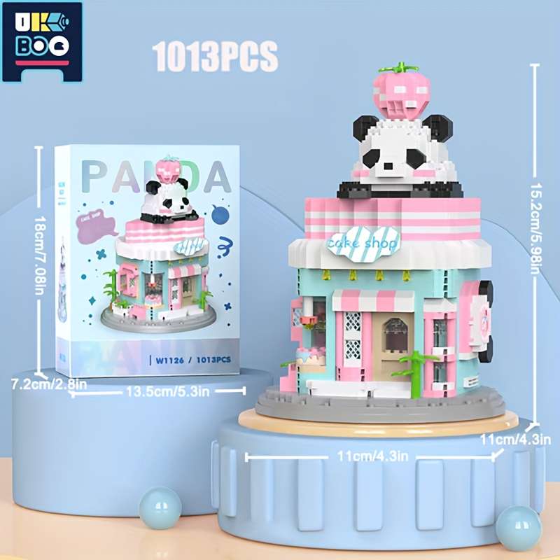 Building Toy Architectural Model Toy Set Style Coffee House