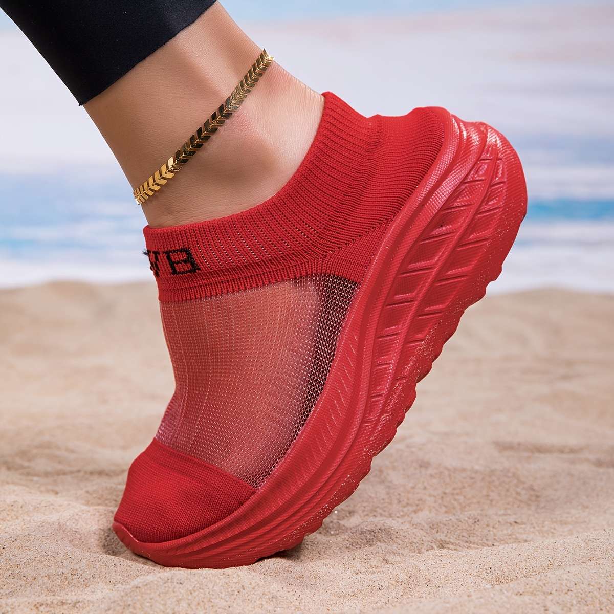 Women S Sneakers Color Red Sizeuk 4