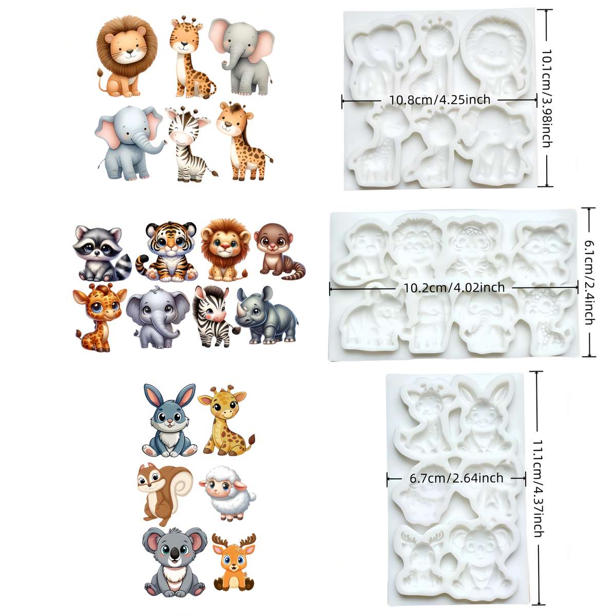 Suitable For Baking Molds Style Grassland Animal 2