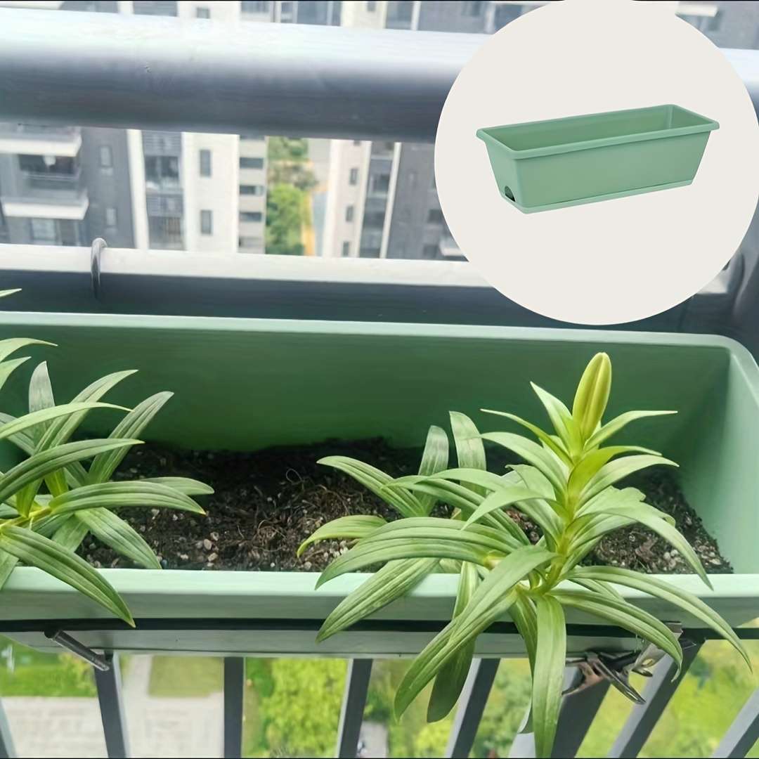 Flowerpot  6Pcs  3Pcs Flower Pot  Add  3Pcs Tray Color Dark Green