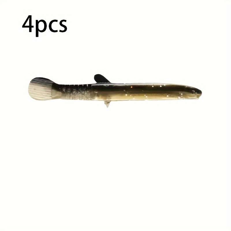4pcs Small Loach Bait for Fishing Mandarin Fish Bass And Black Fish