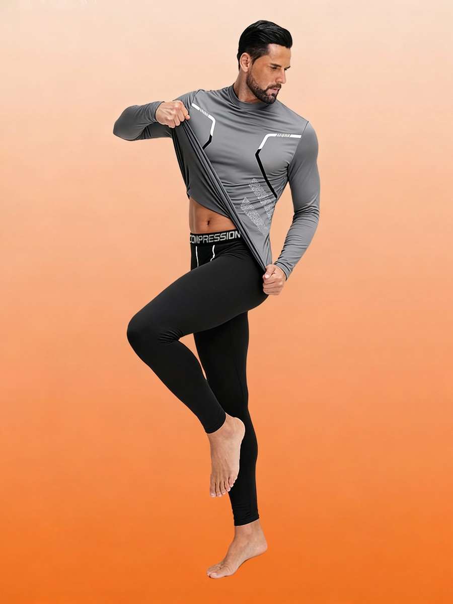 Thermal Underwear Color Black Sizexxl
