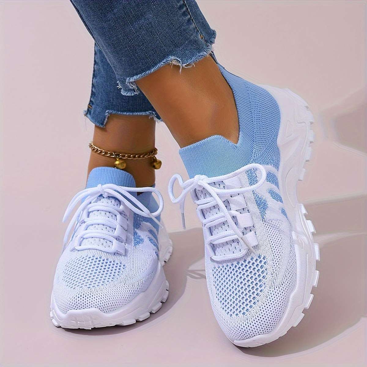 Women S Sneakers Color Blue Sizeuk 6