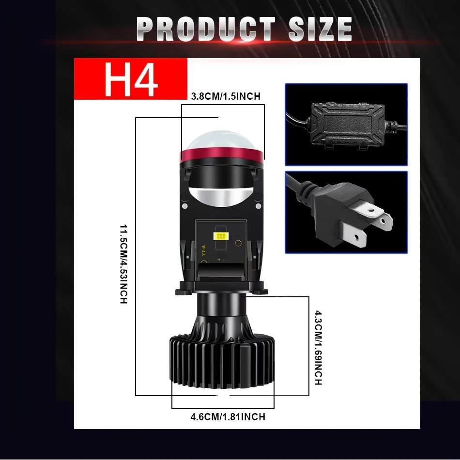 Car Lights Model 1 Pair H4