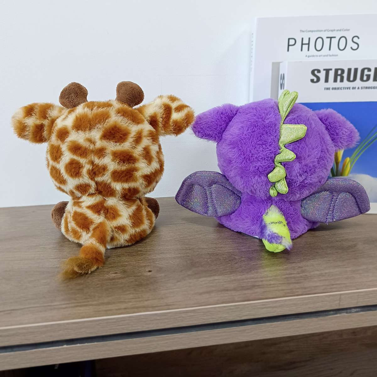 Plush Toyss color Purple Add Brown