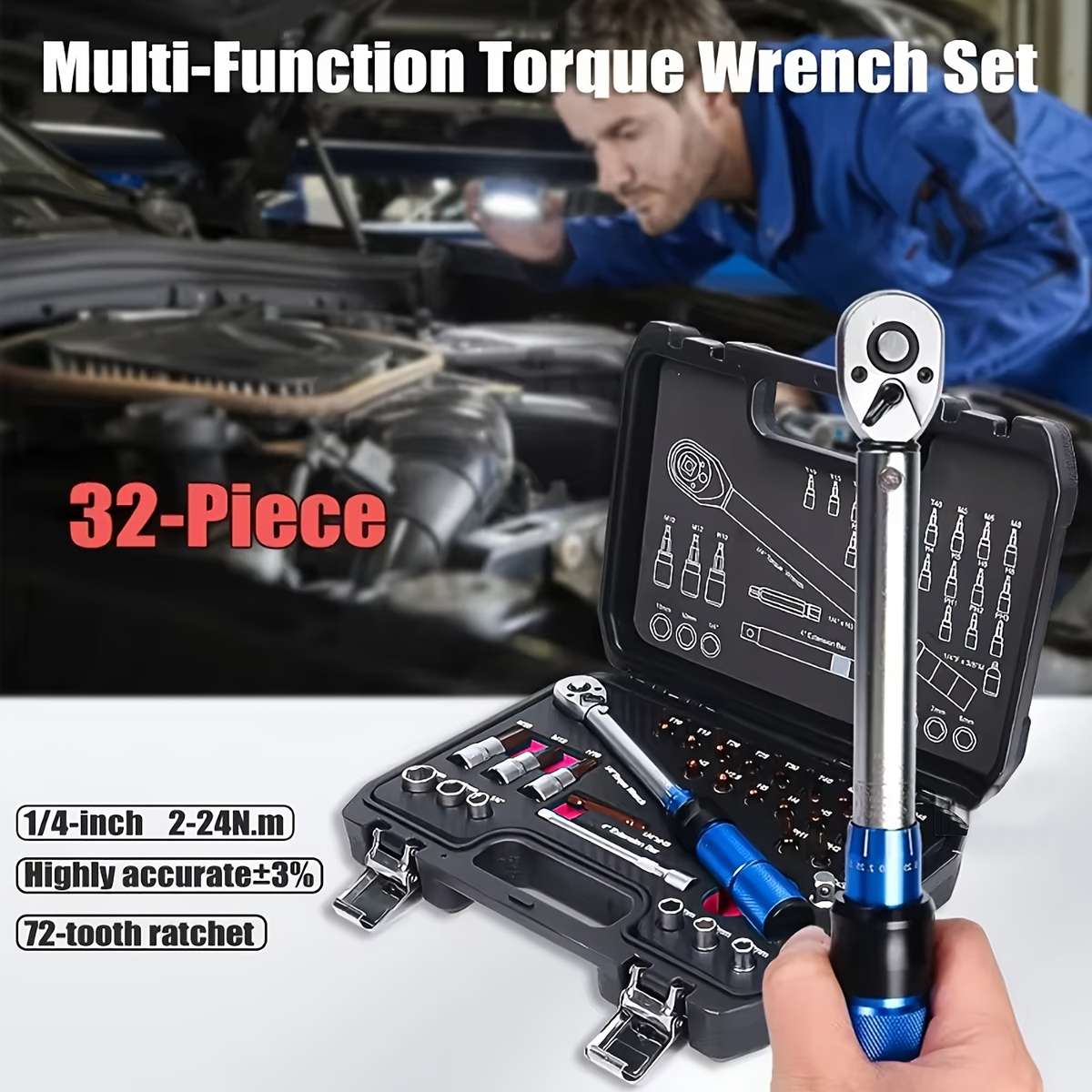 32-Piece Torque Wrench Set