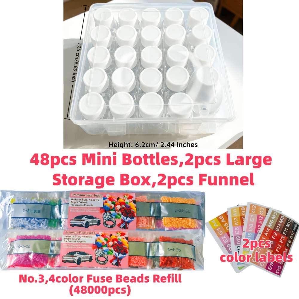 Perler Bead Set No.1 2 48Colorbottled