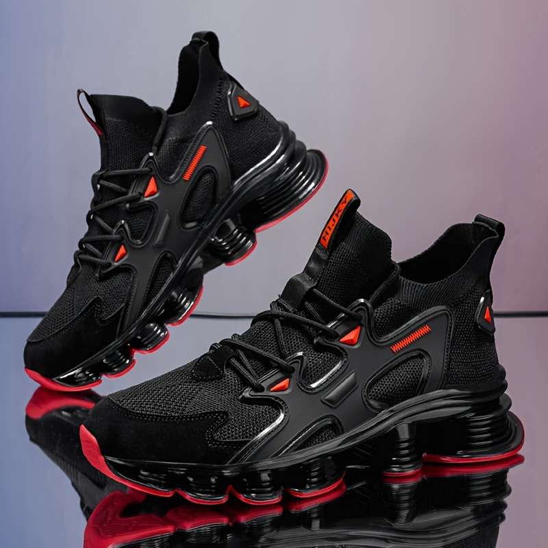 Sneakers Color Blackred Sizeuk 7.5