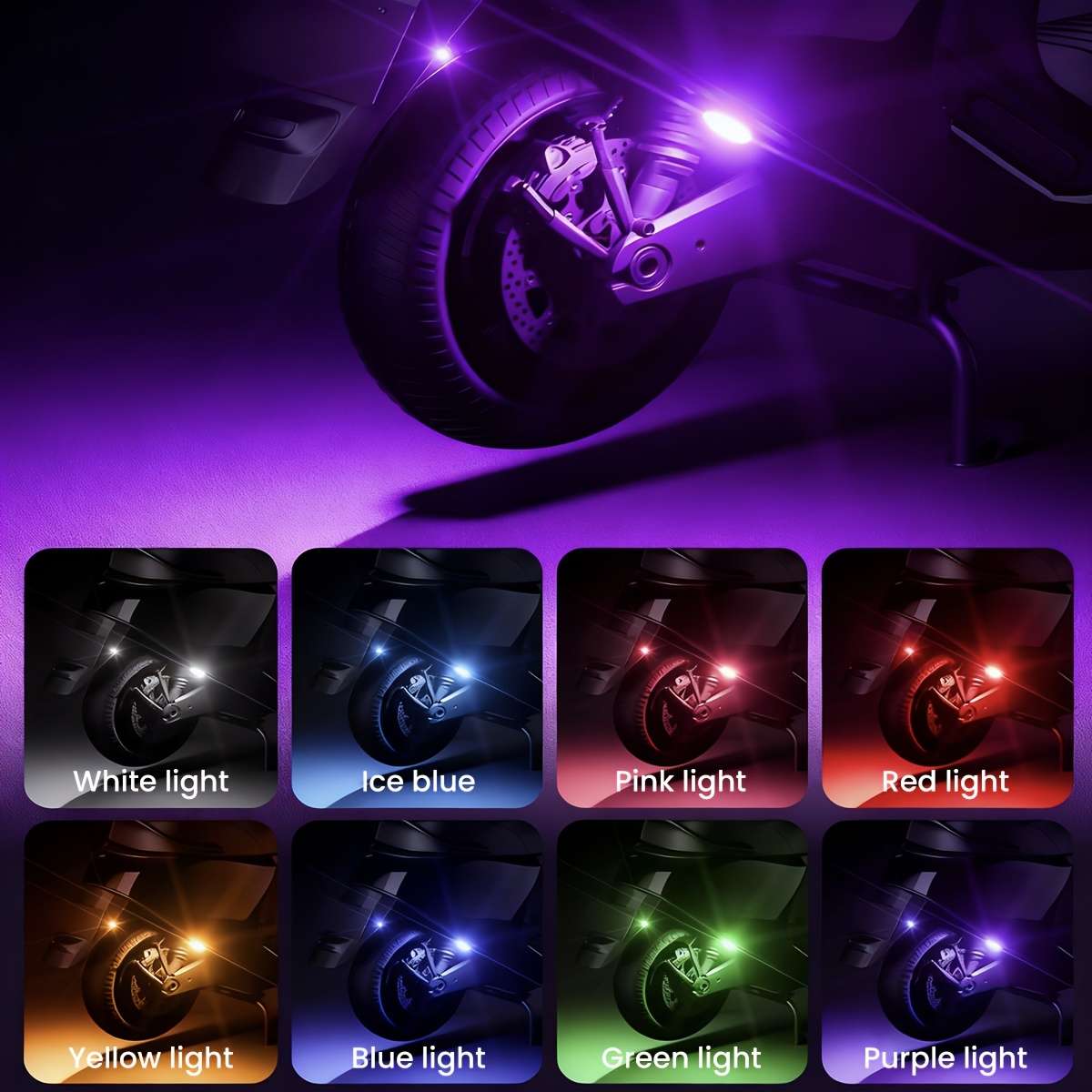 Car Lights Model 2Pcs1 Remote Control