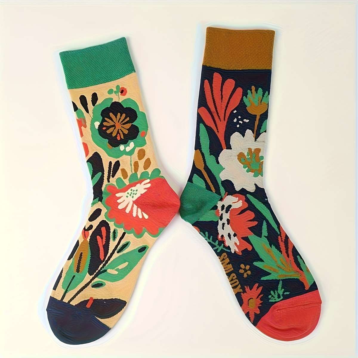 Women S Socks Color Mixed ColorFloral Splendor1 Pair Size Onesize