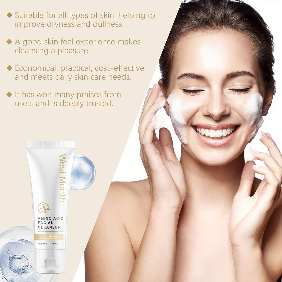Facial Cleansing Quantity 2Pcs 100G 3.53Oz *2