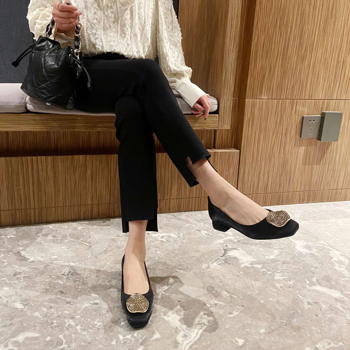 Women S High Heels Color Black Sizeuk 7