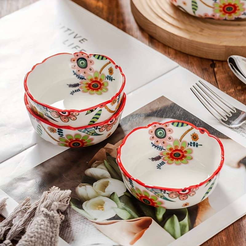 Bowl Capacity Lace 6Inch Snack Fruit Plate 300Ml