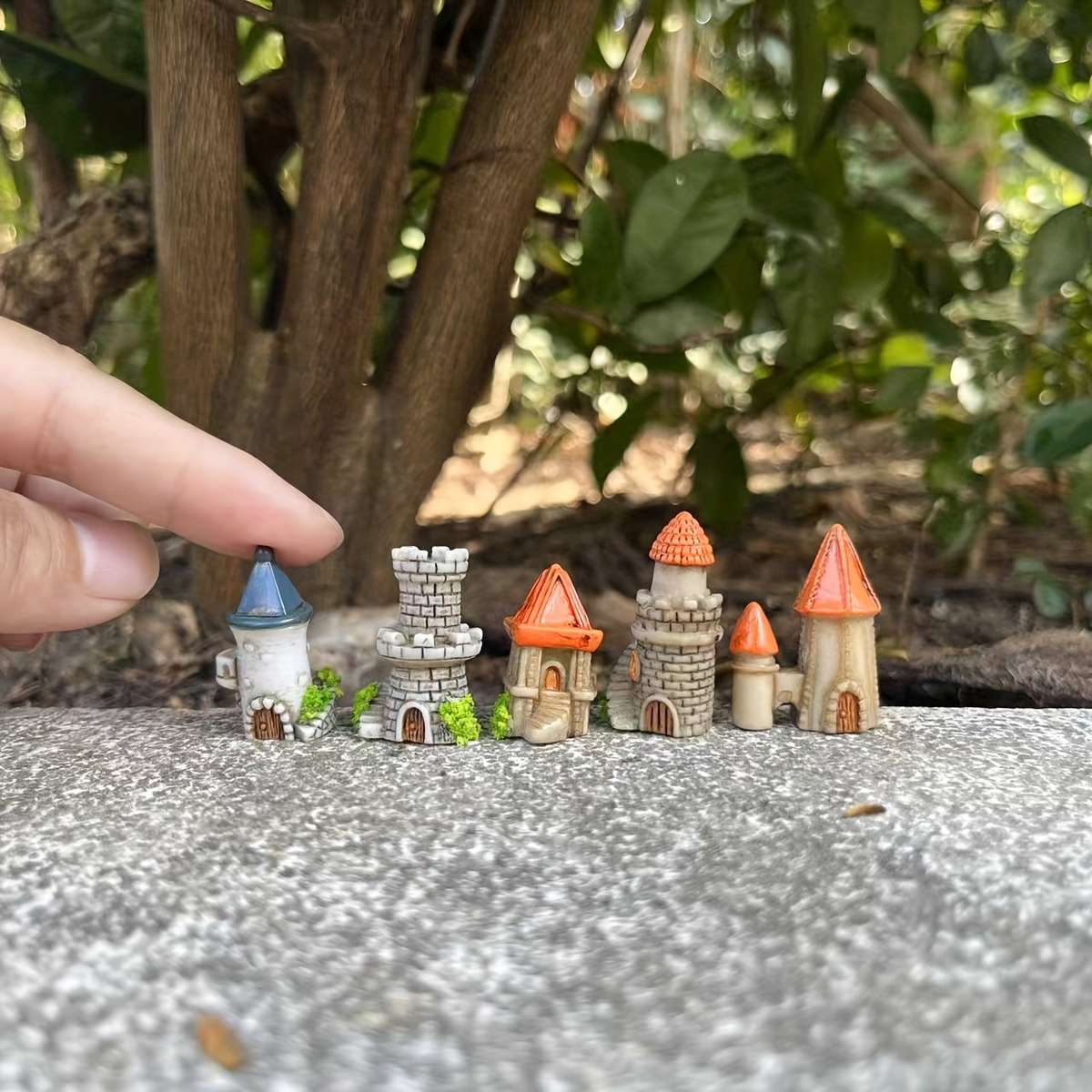 House Model Items 5Pcs Castle