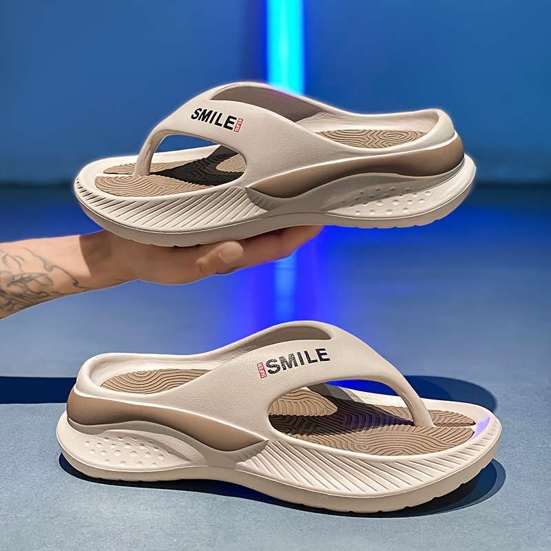 Men Slippers Summer Style Black Size Uk 4.5 To 5