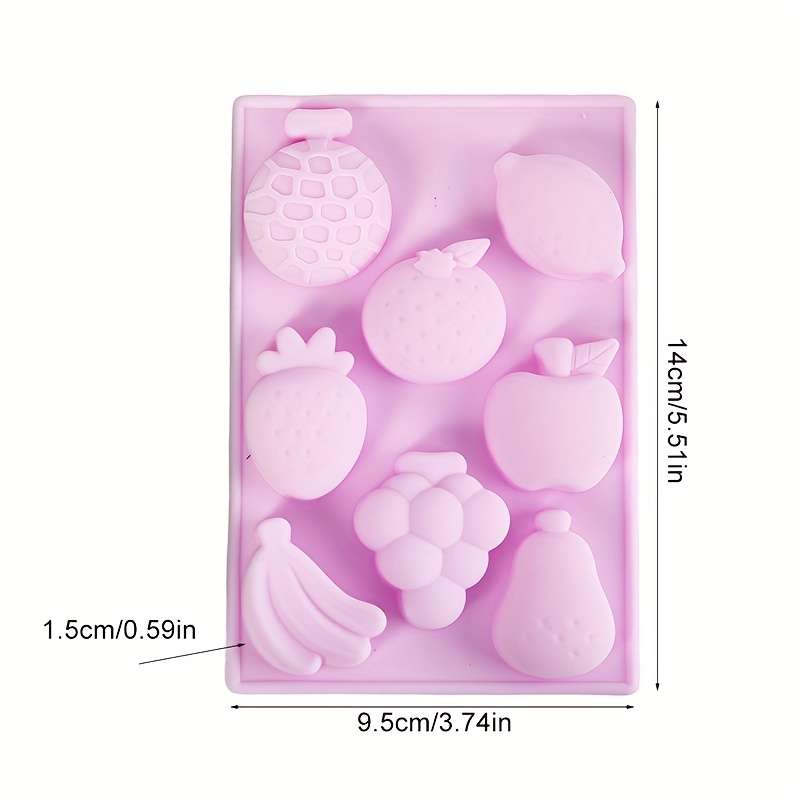 Suitable For Baking Molds Items Eight Cartoon Fruit Molds  Random Colors
