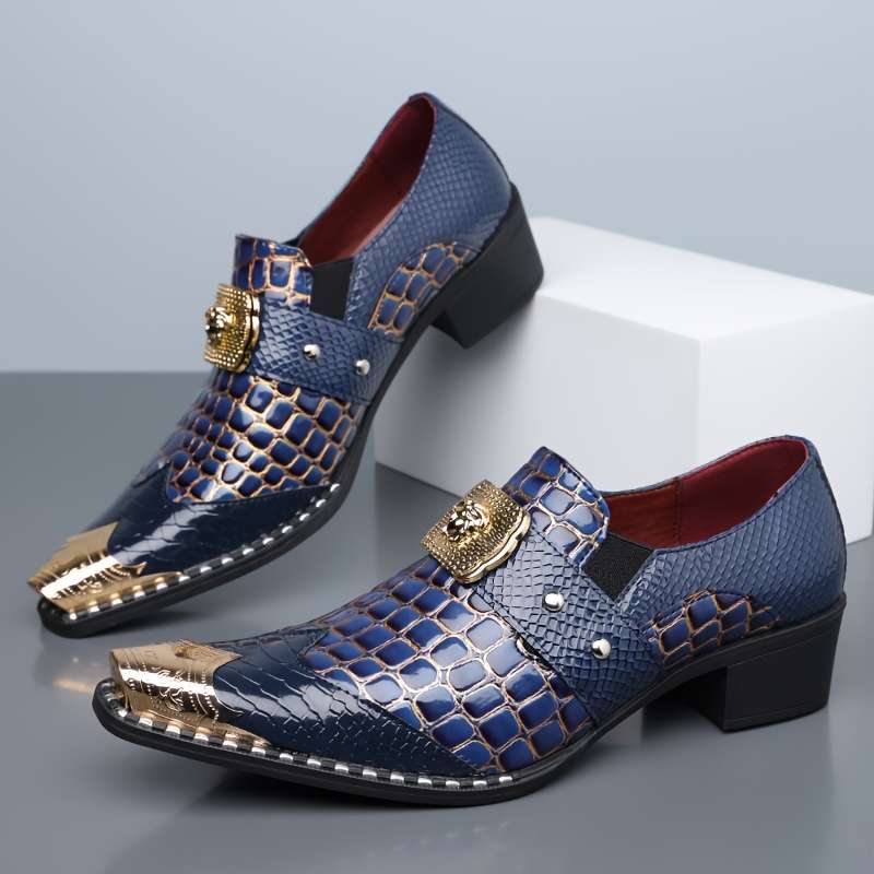 Mens Leather Shoes Color Blue Sizeuk 8