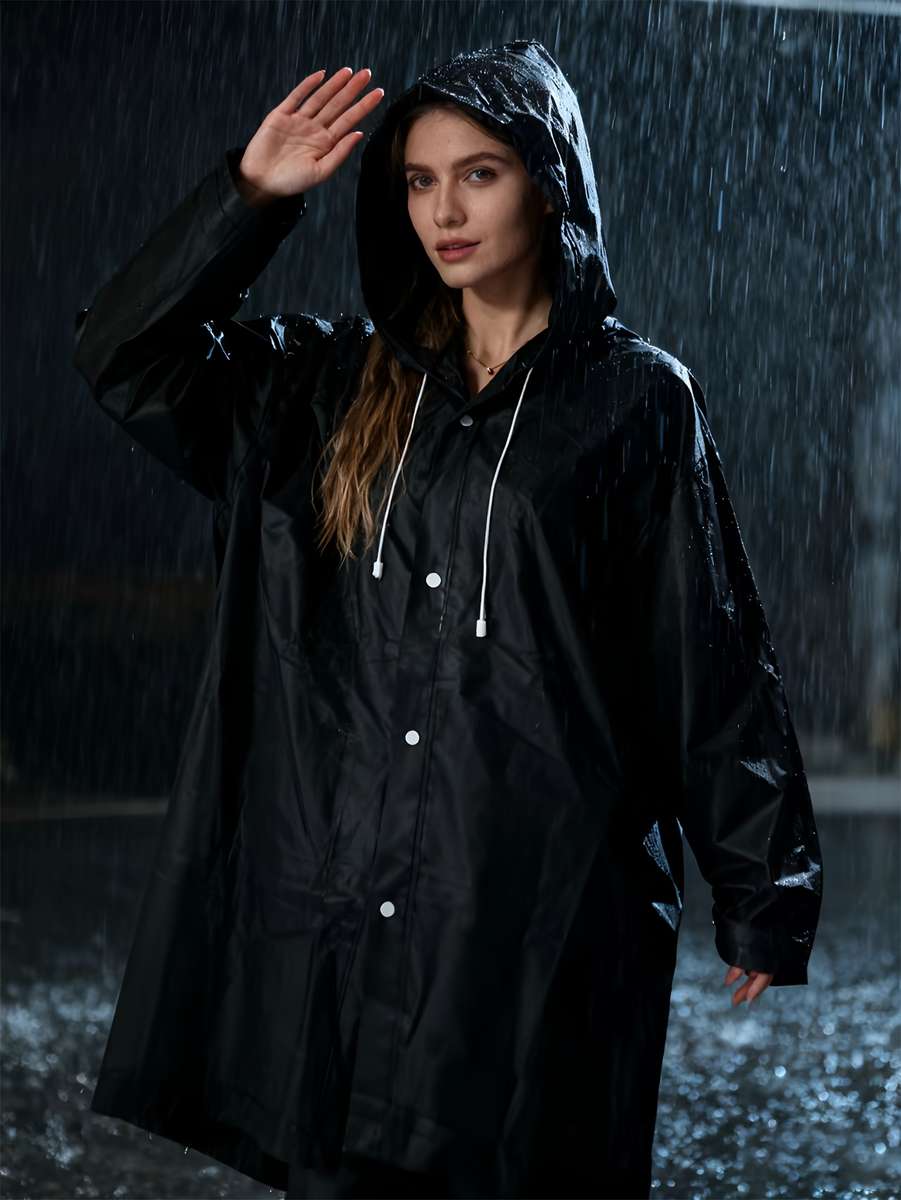 Raincoat Black Size Asian Onesize