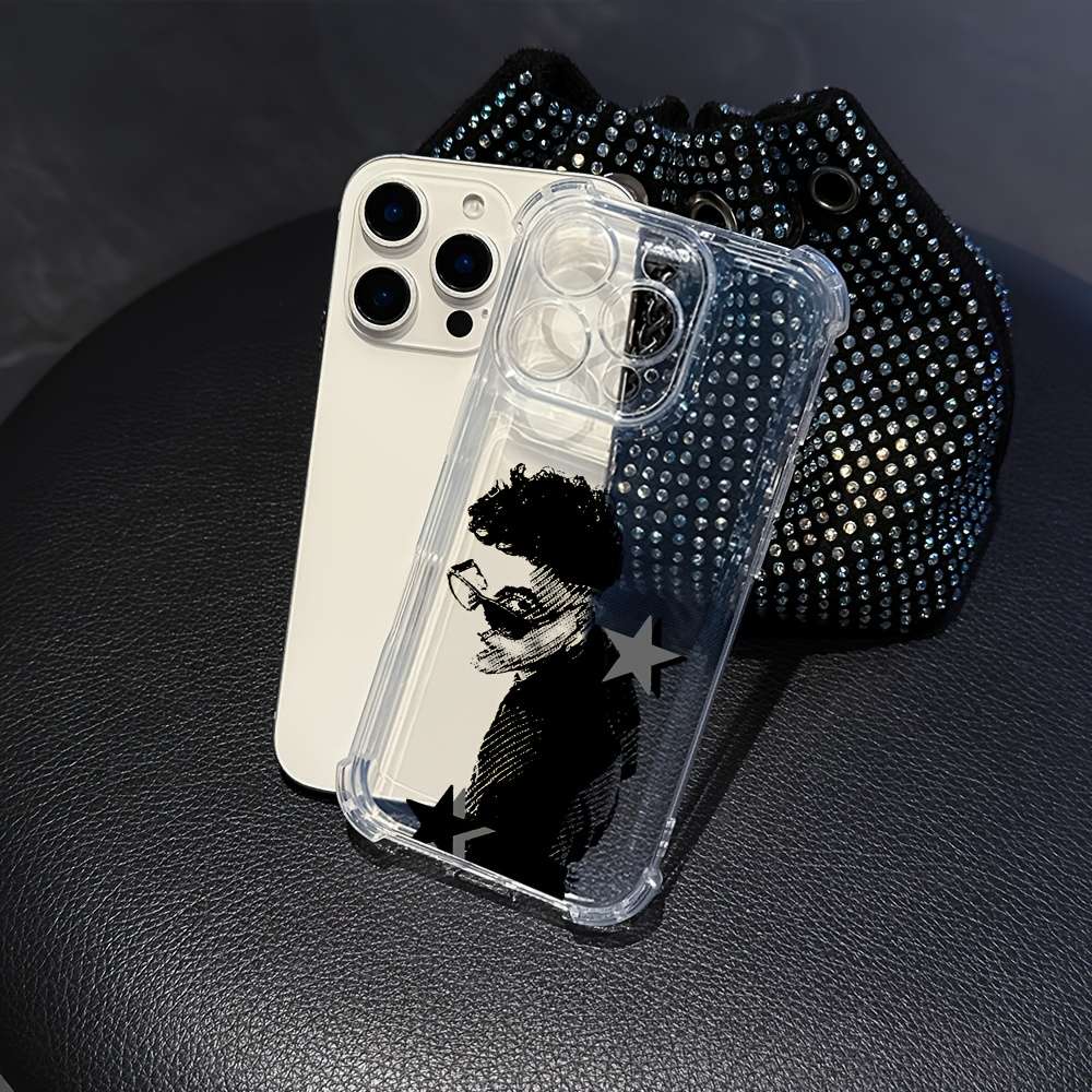 1Pc Mixed Color  For iPhone 14 Pro Max Rapper Design Phone Case