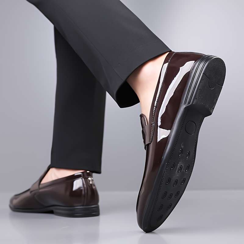 Mens Leather Shoes Color Black Sizeuk 5.5