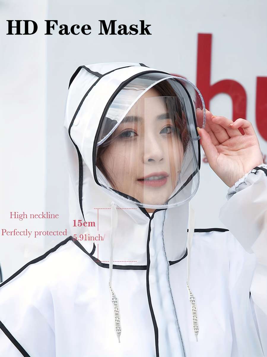 Raincoat Transparent Size L