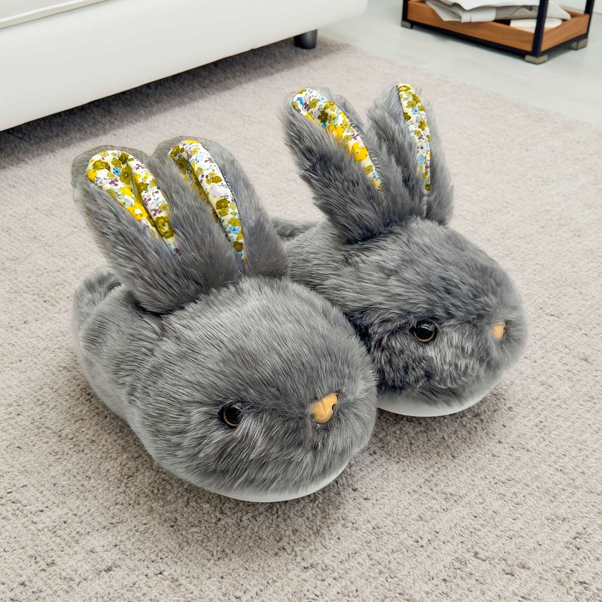 Cotton Slippers Color White Sizeuk 6.5-7