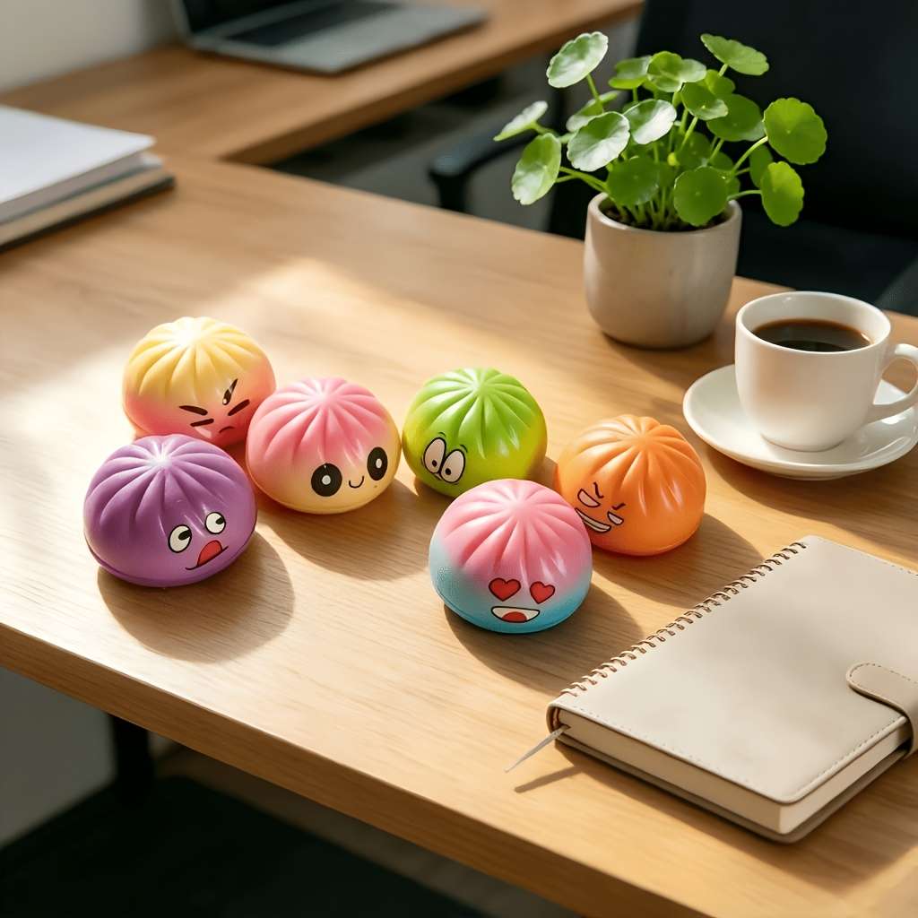 Squeezable Toys Style Emoji Random Color Style Quantity 2Pcs