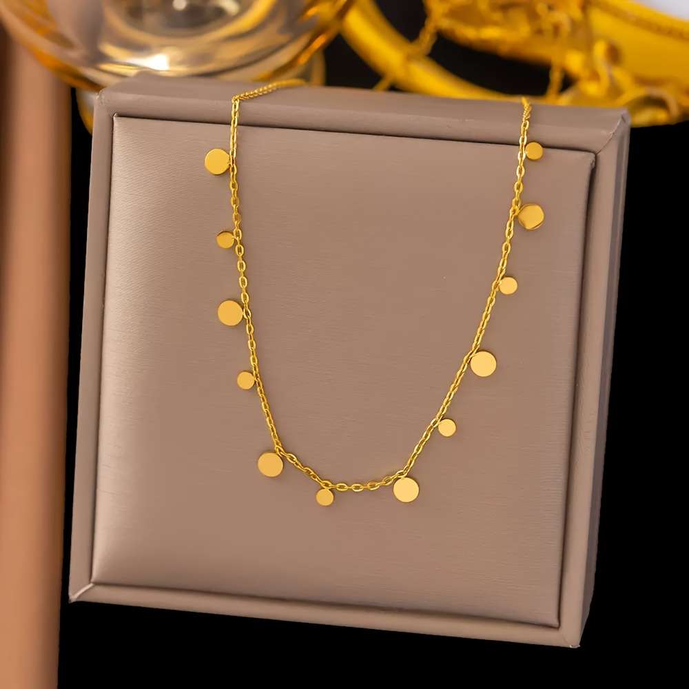 Womens Necklace Color Golden