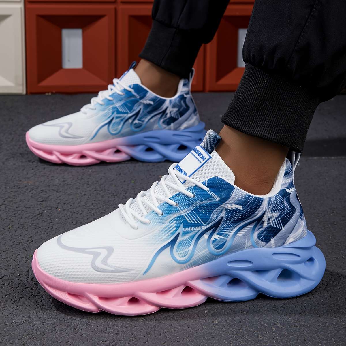 Sneakers Color Pink Blue Sizeuk 7