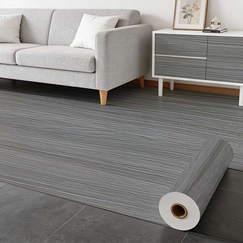 Self Adhesive Floor Stickers In Silver Ebony Wood Grain