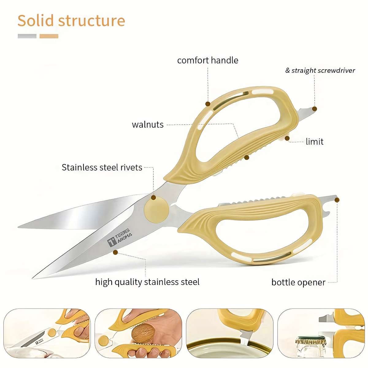 Scissors Model Household Scissors  Kitchen Scissors   2 Piece Set