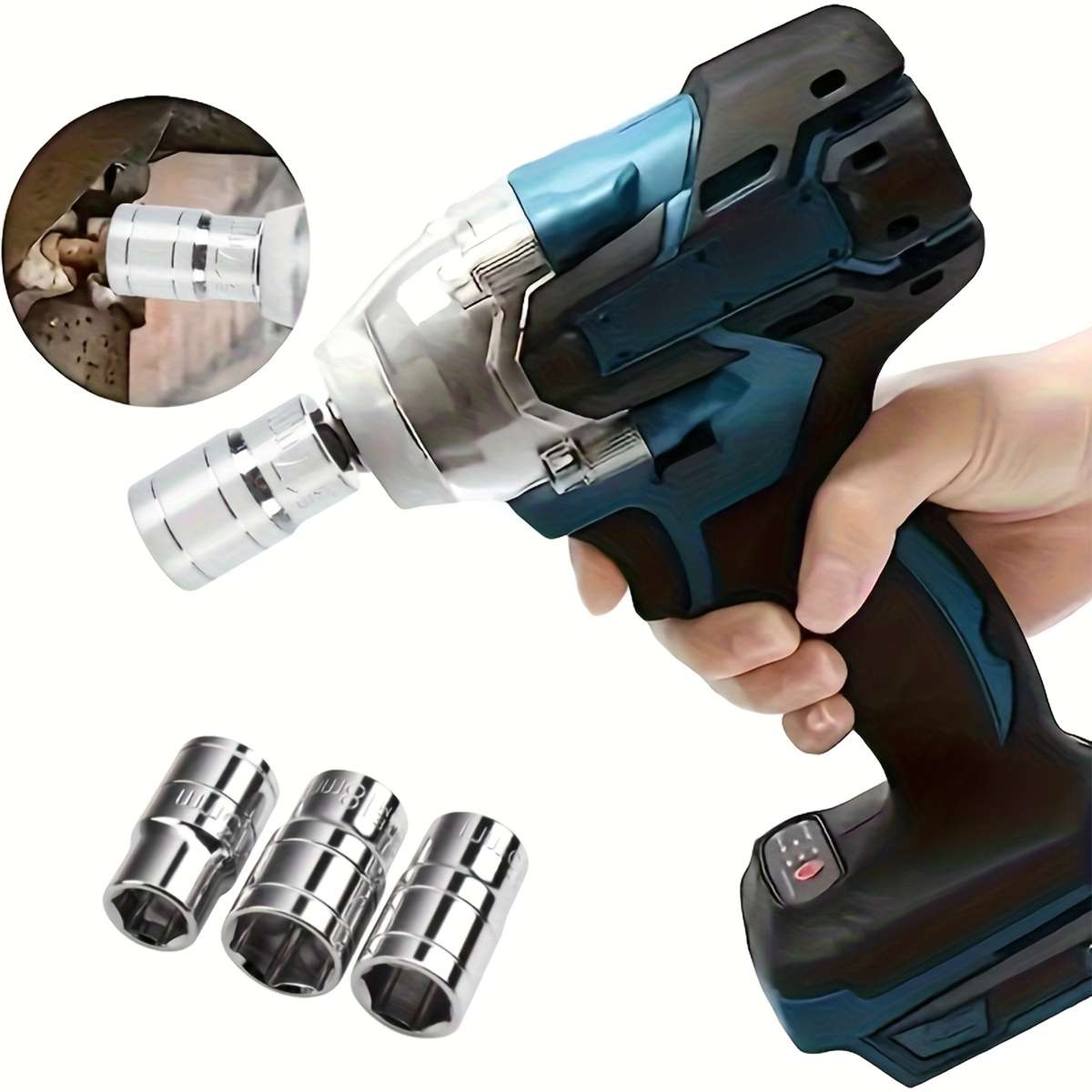 10Pcs Durable Wireless Impact Wrench Set