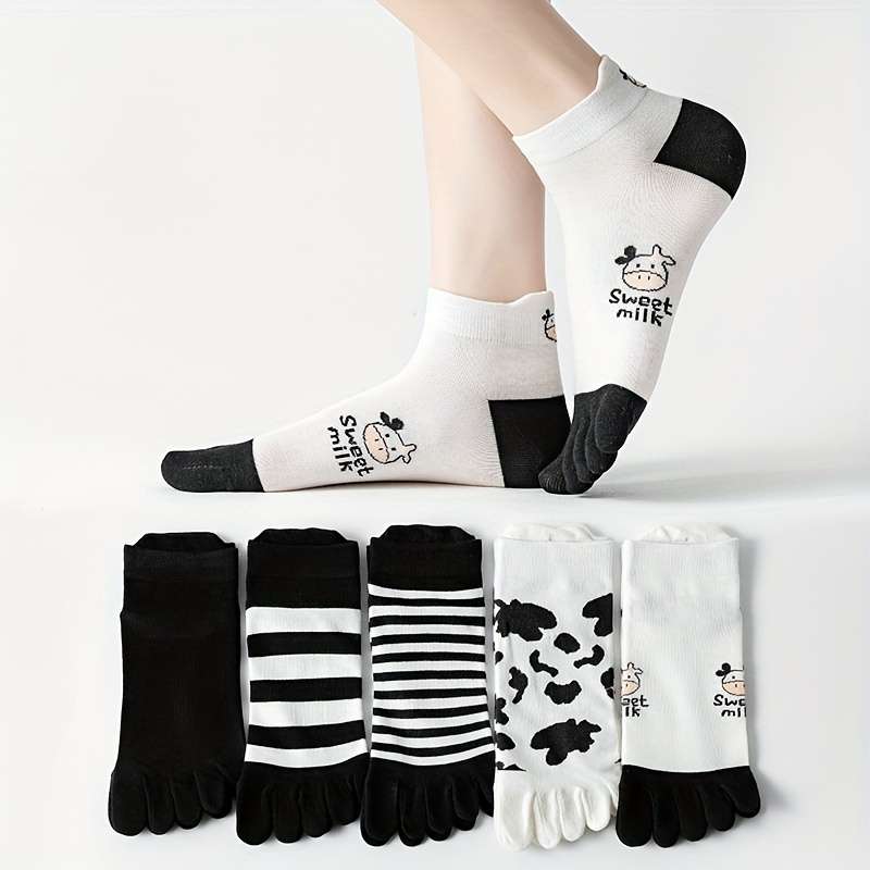 Women S Socks Color Mixed Colors 5 Pairs Size Asian Onesize