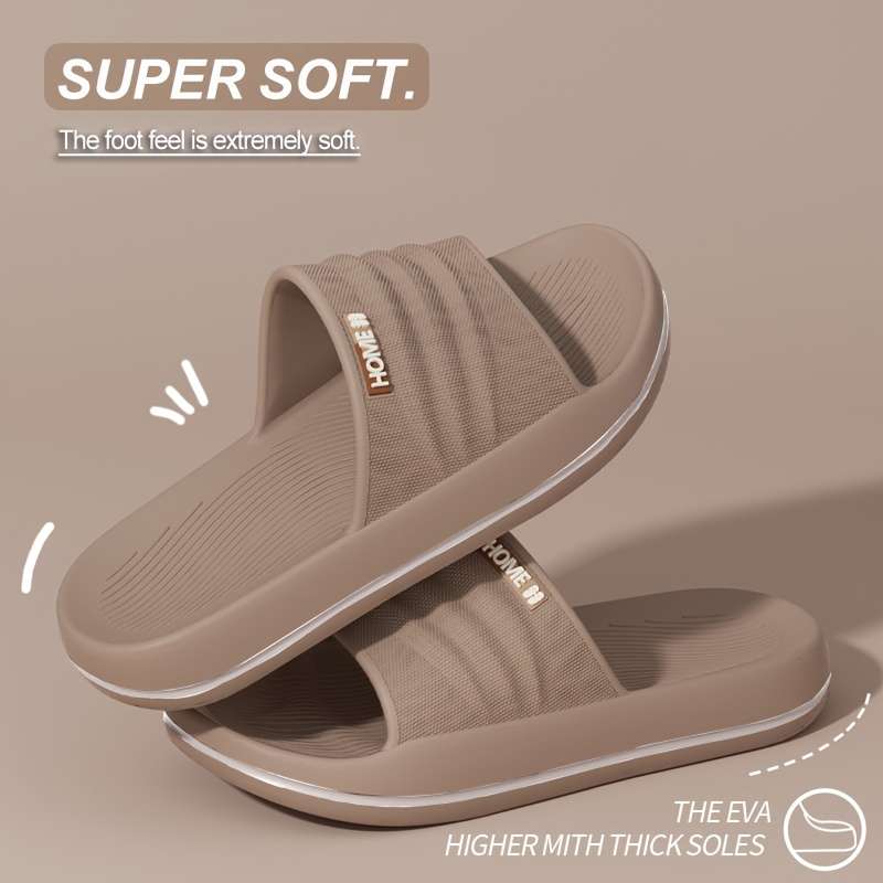Men Slippers Summer Style Black Size Uk 7.5 To 8