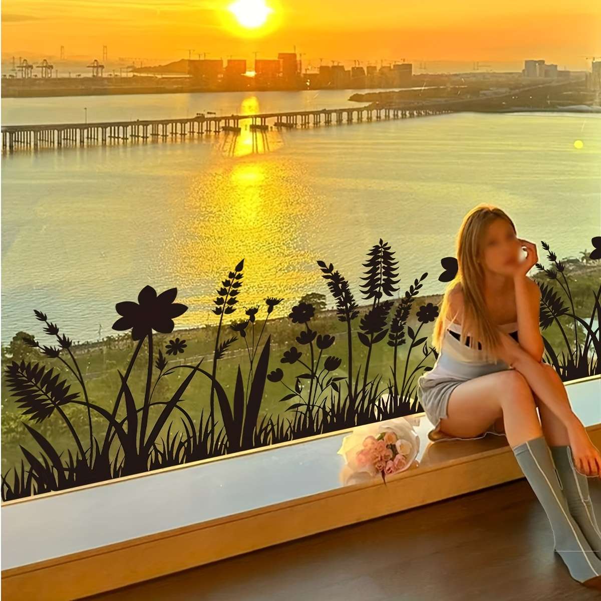 Window Stickers Size 30*60Cm*2Pcs