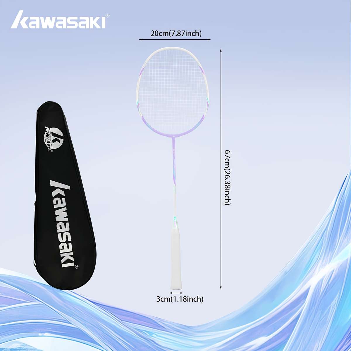 Badminton Racket Model Blueberry Mousse 3U
