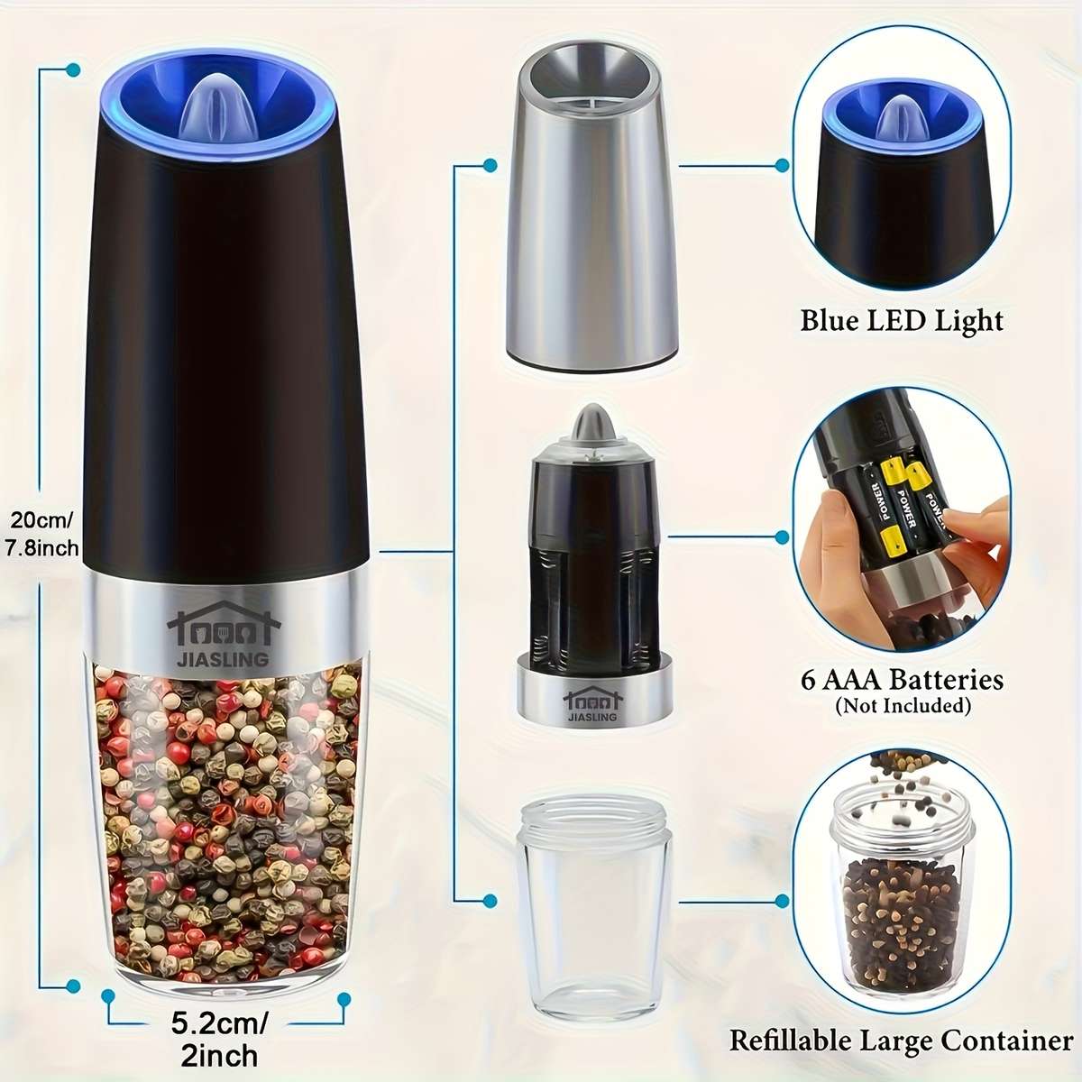 Grinder Quantity 2Pcs