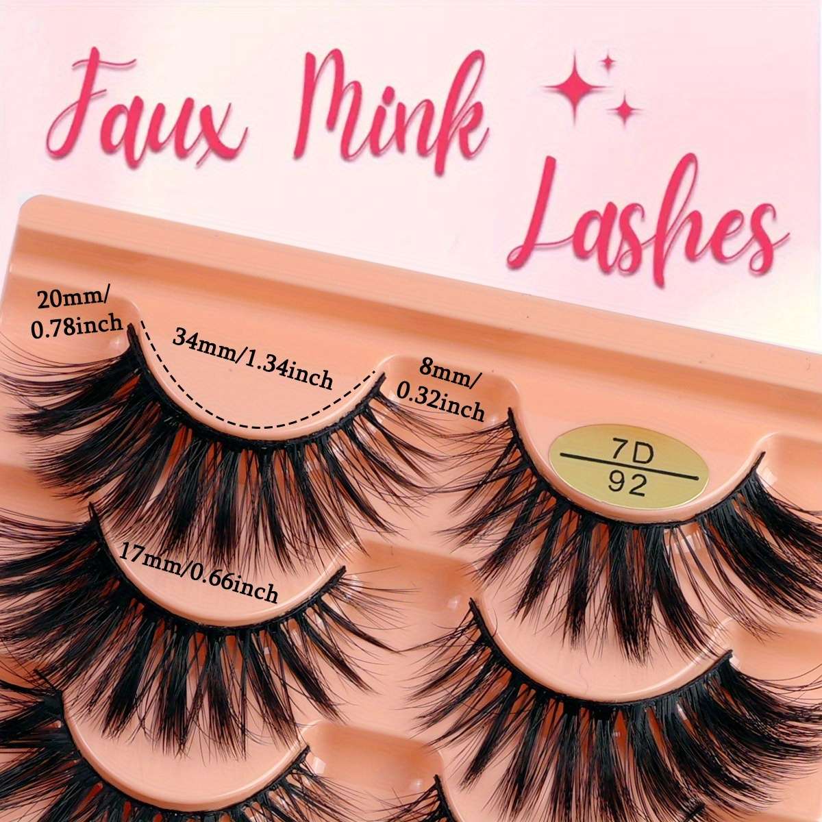 False Eyelashes Model 7D 92