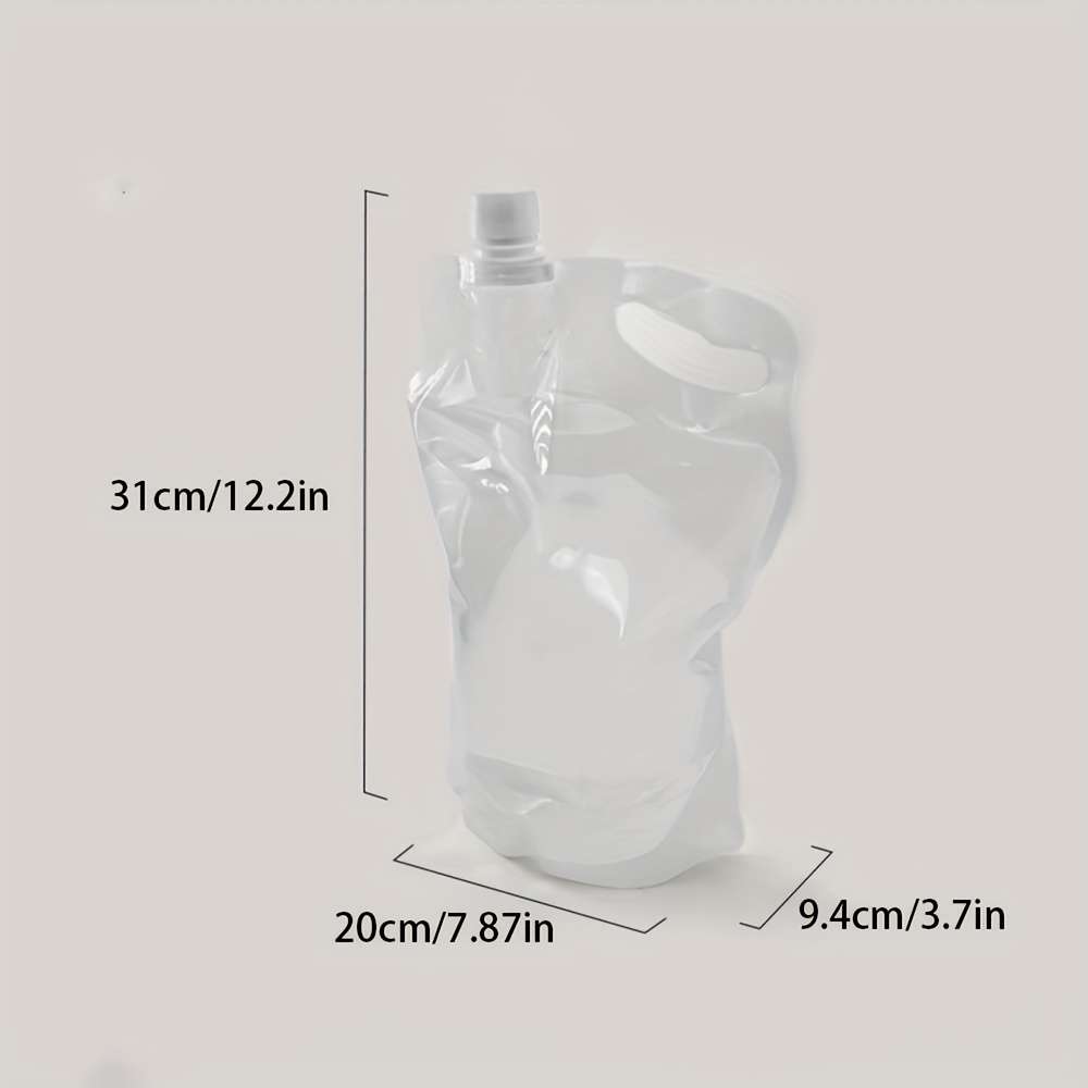 2l Portable Water Bag Durable Rectangular Design Ergonomic Handle Hiking
