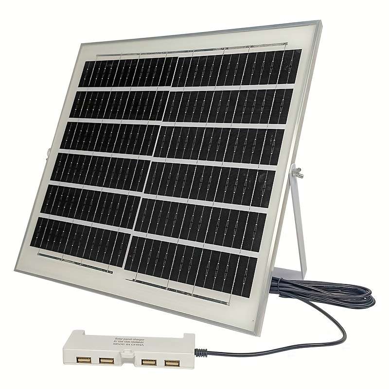 Solar Panel Model 15W 6V Solar Powered Universal Socket With 4 Usb Ports
