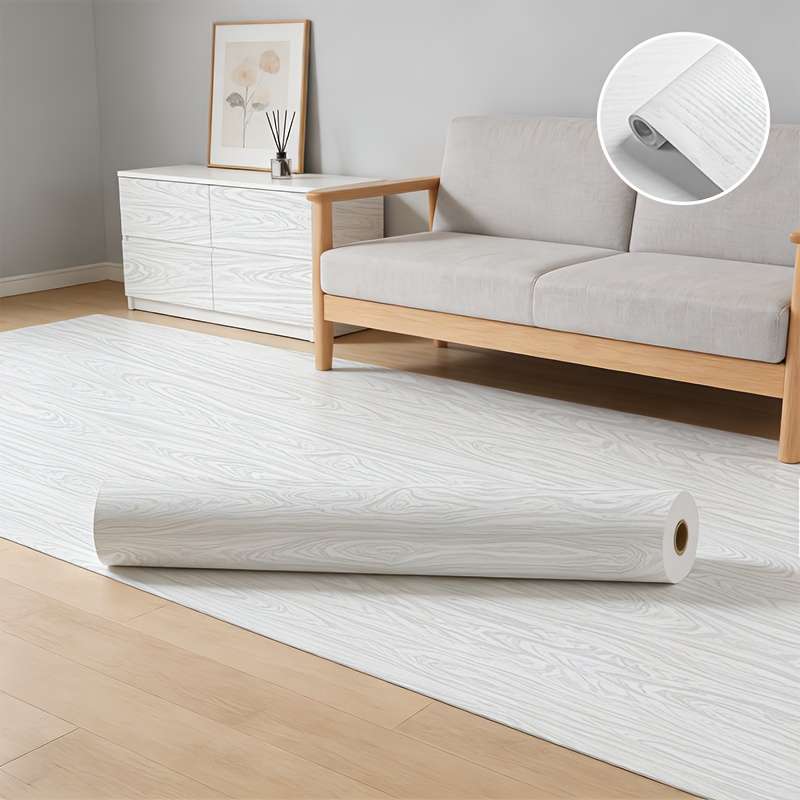 Self Adhesive Floor Stickers Self Adhesive Backing Roll Log Color 60Cm*5M 23.62In*196.85In