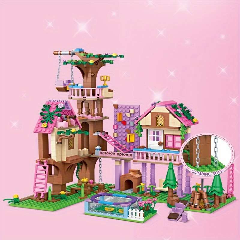 Building Toy Architectural Model Toy Set Model Treehouse Adventure  756Pcs