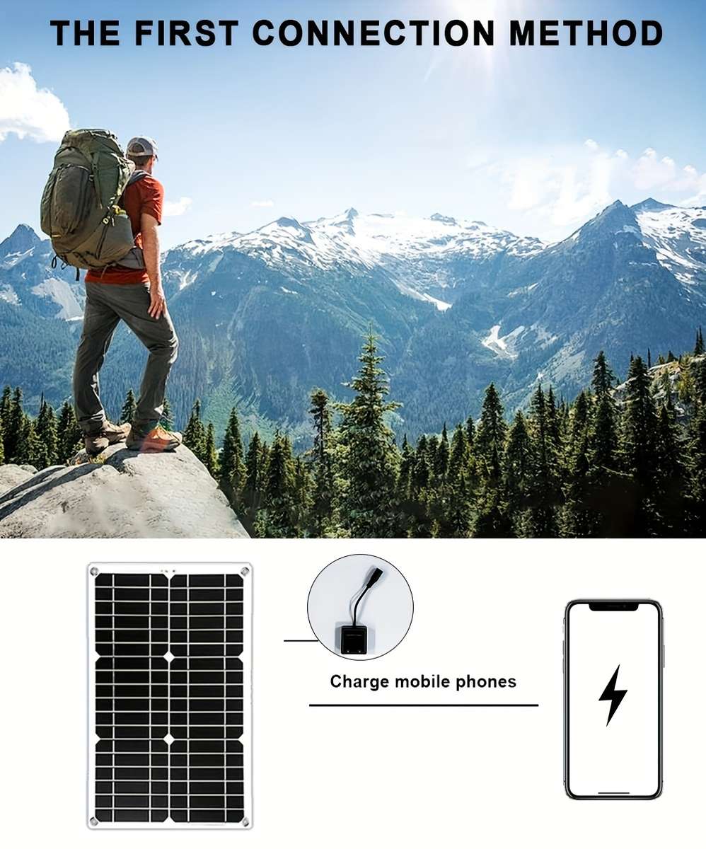 Efficient Solar Panel Set With 300W Inverter And Controller For Road Trip 300W