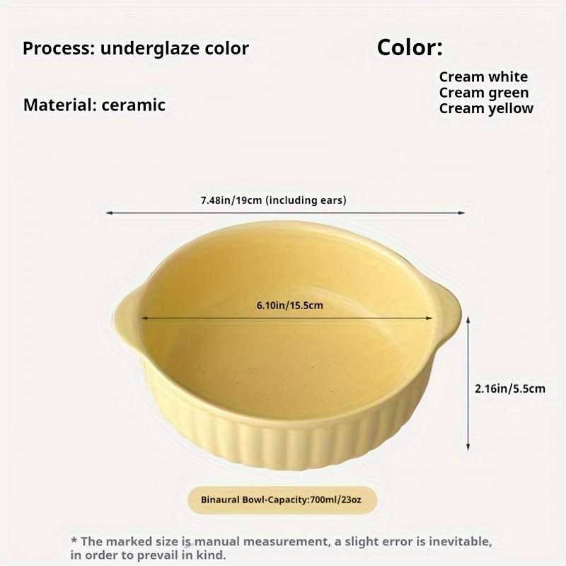 Bowl Color Cream White