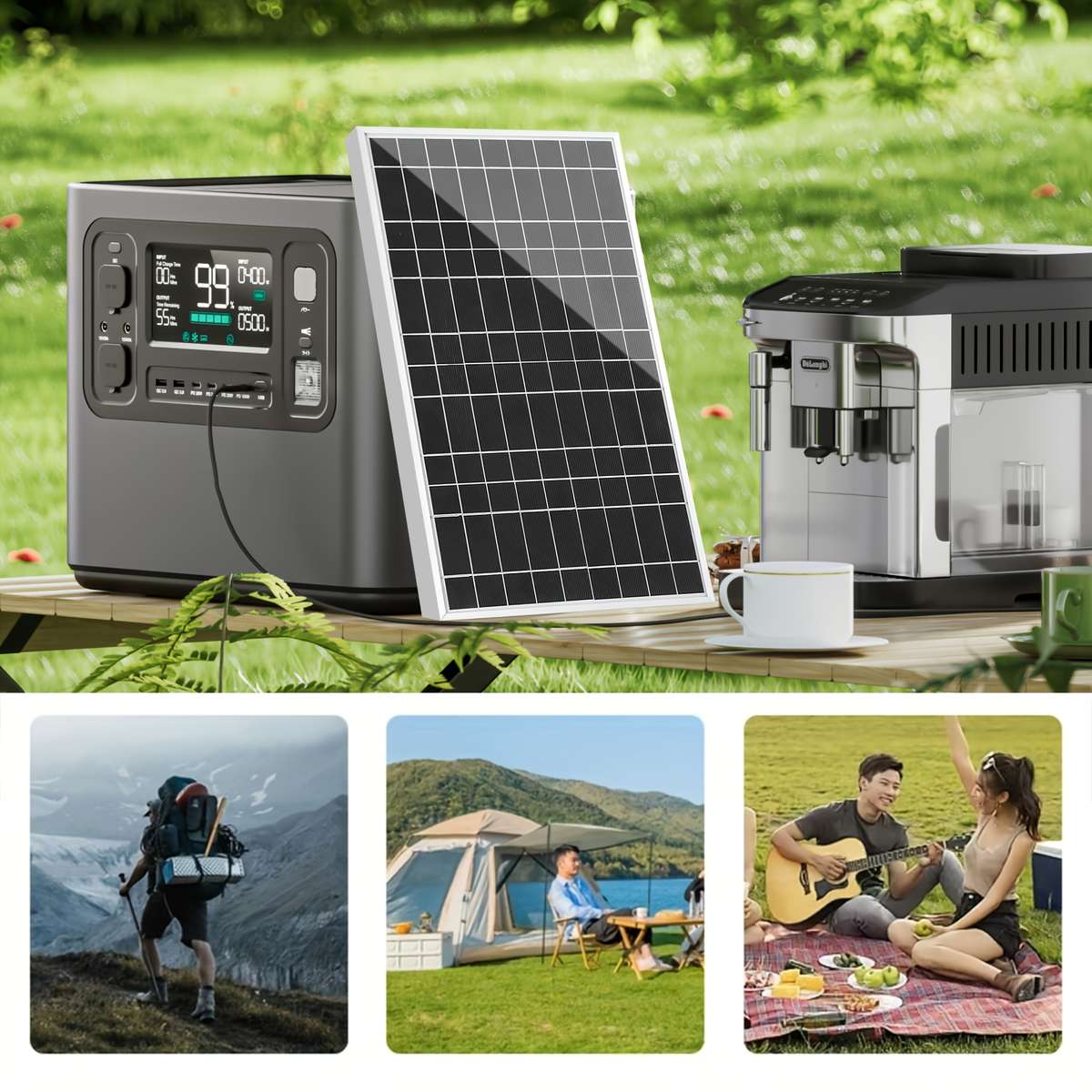 Solar Panel 2Pcs Solar Panel Add 2Pcs 100A Controller