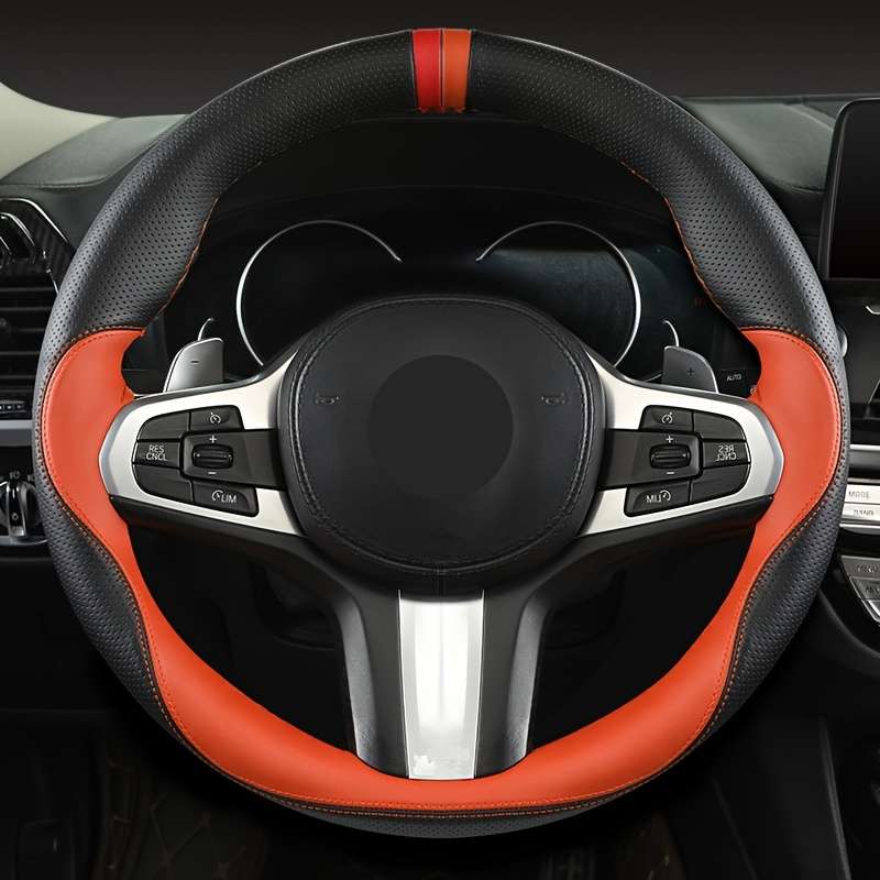 Car Steering Wheel Cover Tangerine
