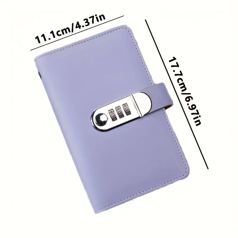 Classic Password Lock Money Book With Combination Dial Secure Metal Clasp